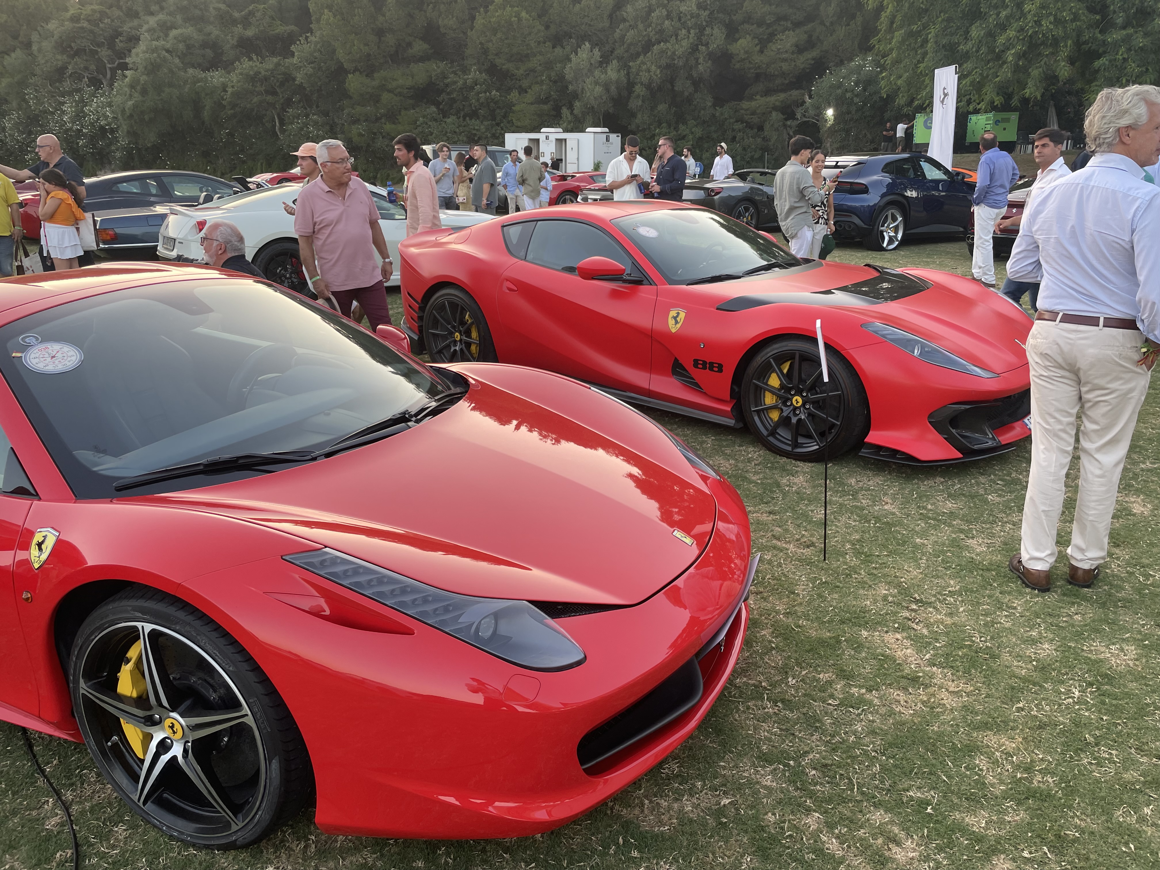 Ferraris at a Sotogrande car event